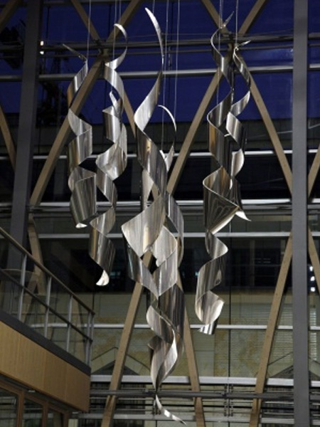 9-part Installation stainless steel, NRW state representation, Berlin