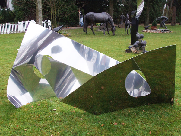 Stainless steel: 2-piece installation